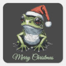 Suche nach weihnachtsfrosch aufkleber Weihnachtsmannmütze