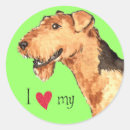 Recherche de airedale autocollants Terrier