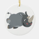 Recherche de rhinocéros ornements Blanc