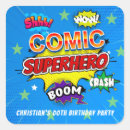Recherche de anniversaire comique autocollants Bande dessinée