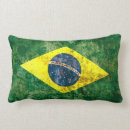 Recherche de drapeau brésilien coussins Bleu
