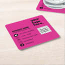 Recherche de carte visite de dessous de verres Rose