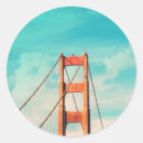 Recherche de pont san francisco autocollants Rétro