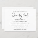 Recherche de black and white bridal shower invitations Élégant