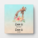 Recherche de girafe plaques Aquarelle