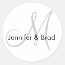 Recherche de gris mariage autocollants Monogramme
