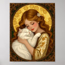 Suche nach hübsches mädchen poster Katze