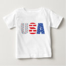 Recherche de bleu blanc rouge bébé tshirts Usa