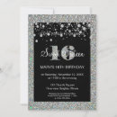 Recherche de glitter 16ans anniversaire invitations Doux 16