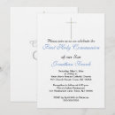 Recherche de sainte de confirmation invitations Bleu