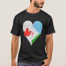 Recherche de le drapeau djiboutien tshirts Coeur