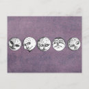 Recherche de visage lune cartes postales Céleste