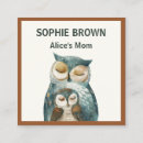 Recherche de hiboux cartes visite Mother