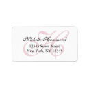 Recherche de monogram return address labels mariages Élégant