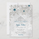 Recherche de aqua 16ans anniversaire invitations Argent