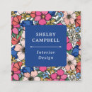 Suche nach buntes muster visitenkarten Blau