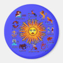 Recherche de signes du soleil magnets Zodiaque