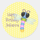 Recherche de libellules colorées autocollants Insecte