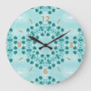 Suche nach elegantes blumenmuster wanduhren Blau