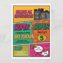 Recherche de héros invitations Superhero