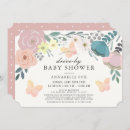 Recherche de butterflies baby shower invitations Rose