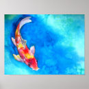 Suche nach japanese koi poster Blue