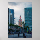 Suche nach miami skyline poster Foto