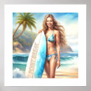 Suche nach surfer girl poster Frau
