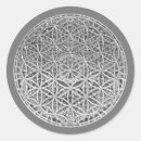 Recherche de amour et harmonie autocollants Fleur de vie