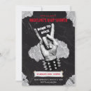 Recherche de punk baby shower invitations Noir