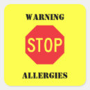 Suche nach allergien aufkleber Allergiewarnung