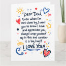 Recherche de loin vœux cartes Dad