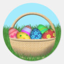 Recherche de panier de pâques autocollants Illustration