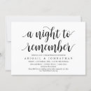 Recherche de répétition dîner invitations Noir et blanc