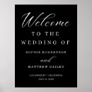 Recherche de mariage posters Script de calligraphie élégant