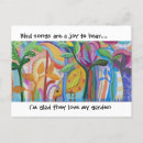 Recherche de oiseaux chanteurs cartes postales Jardin