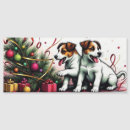 Recherche de noël de terrier magnets Jack russell terrier