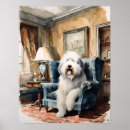 Recherche de old english sheepdog art Canine