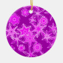 Recherche de arbre de noël pourpre Flocon de neige