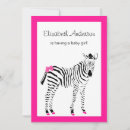 Recherche de zèbre rose et noir invitations Girly