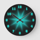 Recherche de bleu au néon horloges Étoile