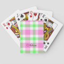 Recherche de motif plaid jeux de cartes Vert