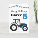 Recherche de tracteur anniversaire cartes Bleu