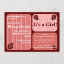 Recherche de ladybug baby shower fille invitations Motif