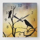 Recherche de corneille horloges Silhouette