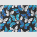 Suche nach blaue schmetterlinge seidenpapier Nahtlos