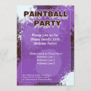 Recherche de partie paintball invitations Bleu