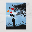 Recherche de silhouette cartes postales Couple