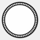 Recherche de point noir et blanc autocollants Cercle