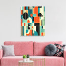 Recherche de siècle impressions sur toile Turquoise